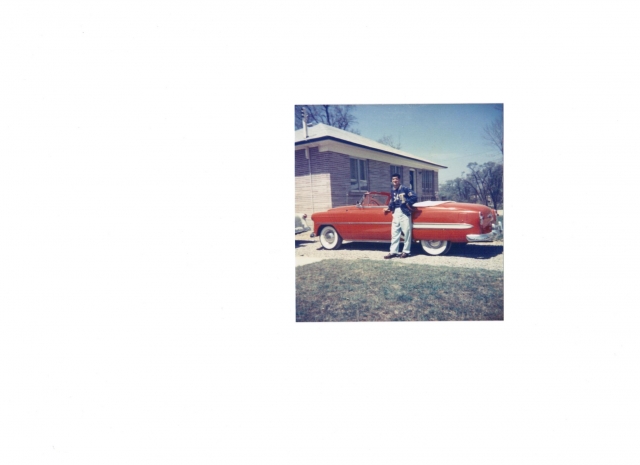 Gene Miller and his 1953 Chevy Bel Air Convertible - Photo taken in 1959 - donated by Gene Miller 