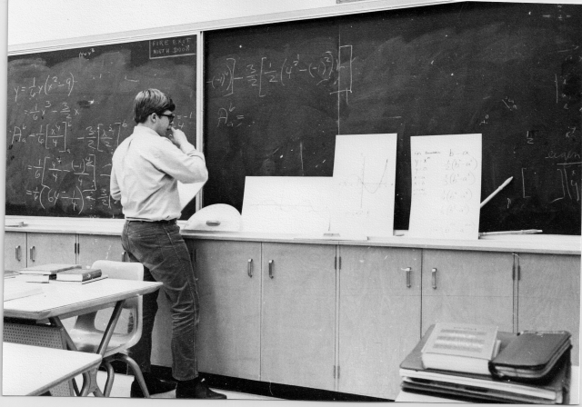 One of three grade 13 math classes each day, 1968